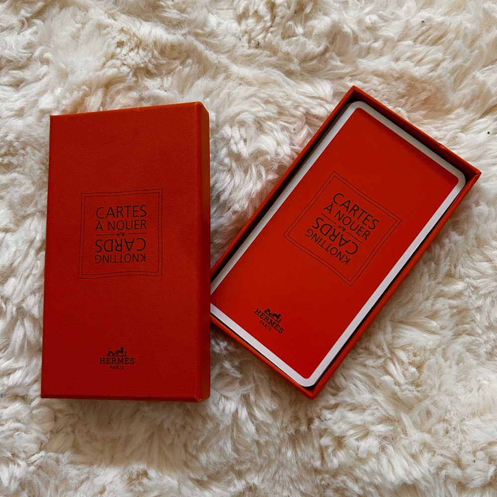Authentic Hermès Paris “Cartes à Nouer” – Knots Cards Set – With Original Box - Picture 4 of 4